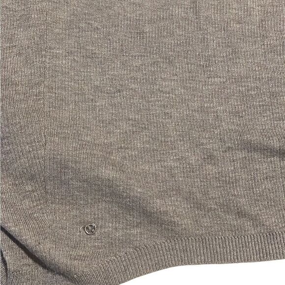 Lululemon Gray and Yellow Open Front Reversible Hooded Cardigan Size 4 - Picture 6 of 12